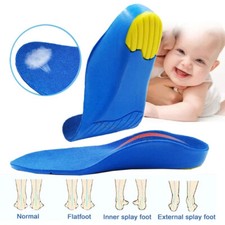 Kids Children Orthotics Insoles Cushioning Arch Foot Support Heel Pain Sport Pad