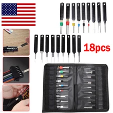 18PCS Car Terminal Removal Tool Kit Pin Wire Extractor Auto Connector Puller