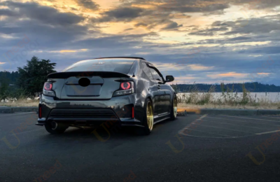 Fits 11-16 Scion TC Rear Window Windshield Louver Unpainted Matte Black ABS