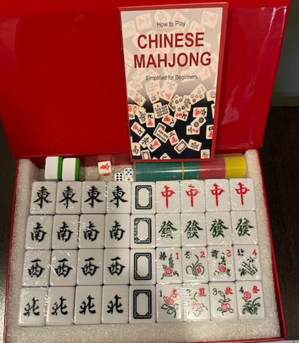 American Mahjong Set, Travel Mahjong Game Set 166 Premium White Tiles New.. READ