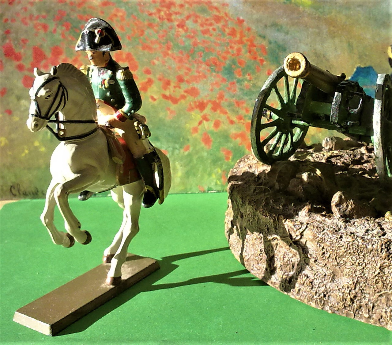 Ancienne figurine, cavalier Empire Napoléon, Starlux - Vendu