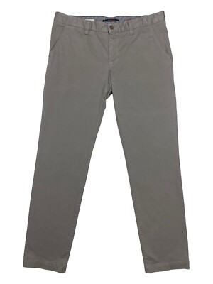 Alberto LOU Chino Trousers Brown Pima Cotton Slim Fit Stretch Men's W38 L34