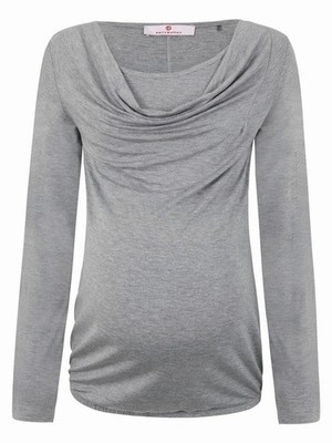 Graue Damen-Stillbluse Bellybutton Maternity