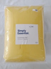 Simply Essential Color Block 5-Piece Twin/Twin XL Comforter Set in NAVY/Yellow