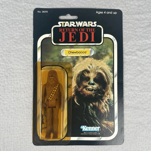 Vtg Star Wars ROTJ Chewbacca Action Figure 77A Card Back 1983 MOC Kenner