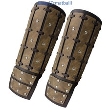 1pc Norse Viking Long Lace-up Bracers Knight Cosplay Prop
