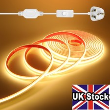 230V COB LED Light Strip Plug In Flexible Rope,Stick On,for Cabinets & Corners