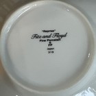 Vintage Fitz & Floyd Reprise Black/Taupe 10.25”Plates, Cups/Saucers 24 Piece Set — photo 4