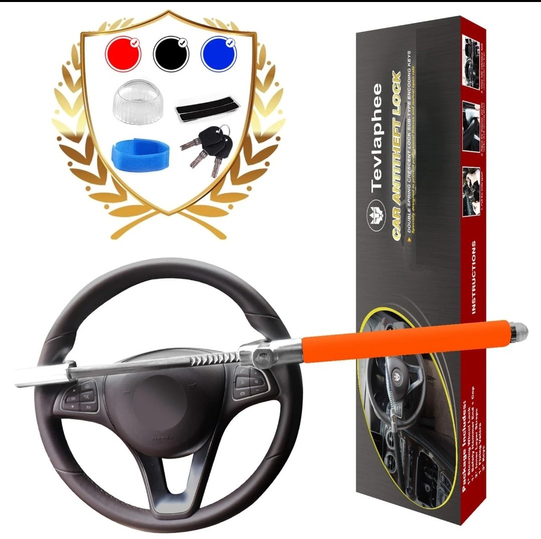Tevlaphee Steering Wheel Lock For Cars,Car Steering Wheel Lock,Vehicle Anti-The