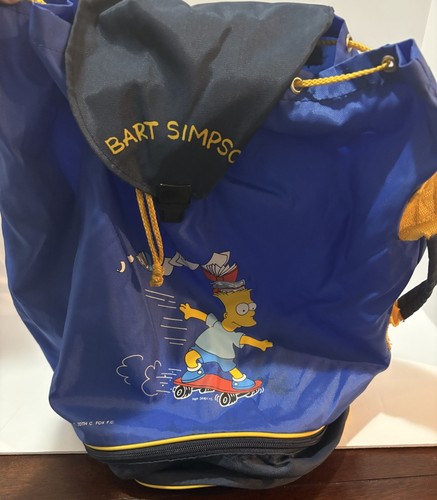 Bart Simpson Skateboarding Bag Early 90s The Simpsons