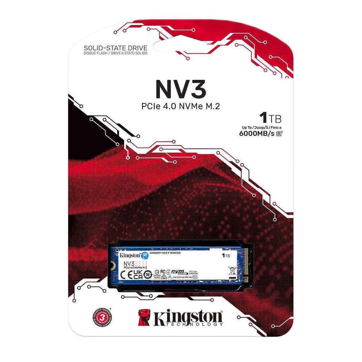 Brand new Kingston NV3 M.2 2280 500GB 1TB 2TB NVMe PCIe 4.0 x4