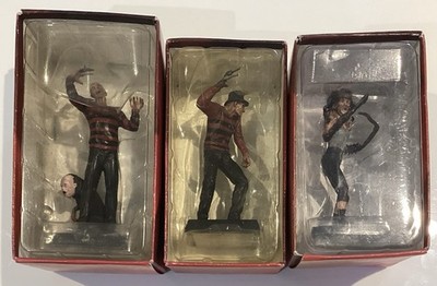 X3 Eaglemoss NIGHTMARE ON ELM STREET Debbie 2 FREDDY KRUEGER Metal Model Figures