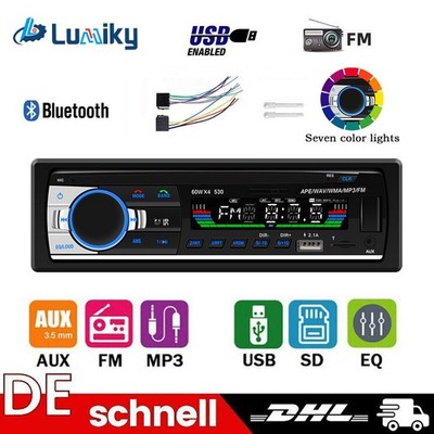 In-dash 1DIN Autoradio MP3 Player Mit Bluetooth Type-C BT USB TF SD AUX-IN FM