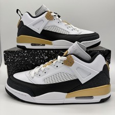 Nike Air Jordan Spizike Zapatillas bajas blancas doradas negras FQ1759-108 para hombre talla NUEVO
