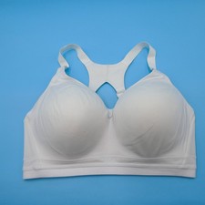 Victorias Secret 38DDD White Sports Bra Incredible By Victoria Padded Gym Sport