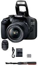 NEW Canon EOS 2000D (Rebel T7) DSLR Camera + 18-55mm III Kit International Model