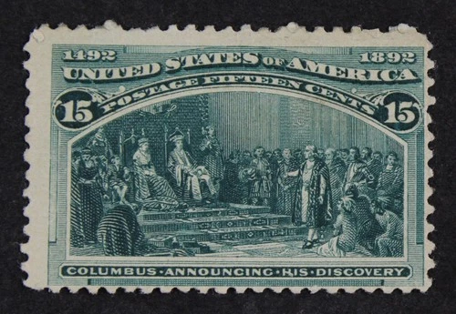 CKStamps: US Stamps Collection Scott#238 15c Columbian Unused NG