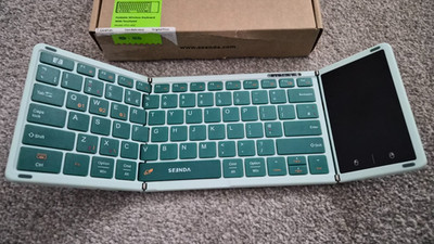 Seenda Faltbare Bluetooth Tragbare Tastatur Touchpad Faltbar Reise Wiederaufladbar