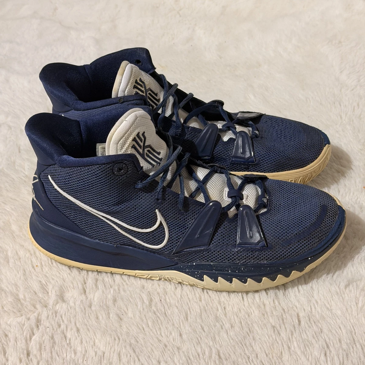 Nike Kyrie 7 TB Midnight Navy White Men’s Sneakers Size 9.5 (DA7767-402) Nike Kyrie 7 TB  main image 3