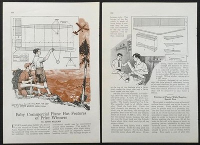  Baby Commercial Plane has Features of Prize Winners  1930 PLANS 19  Wingspan