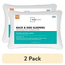 2 pack Back Side Sleeper Bed Pillow, Standard/Queen - Extra Firm Support