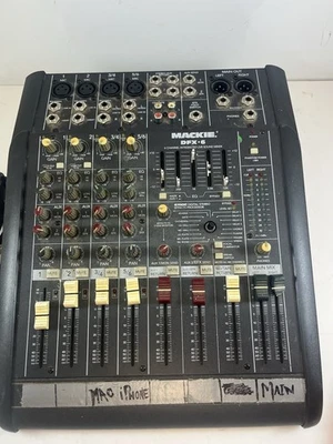 Mackie DFX-6 6-channel integrated live sound mixer. Tested/Working. - Image 1 of 4