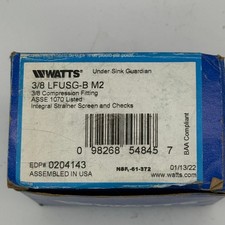 Watts 3/8 LFUSG-B M3 Under Sink Guardian Bras...
