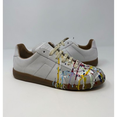 Maison Margiela Paint Splatter Replica GAT White Size 7 US 40 EU