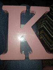 6 Inch Pink Wood Letters finished Wood Letters for Wall Decor Decorativ