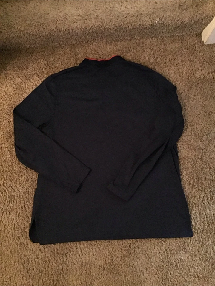 Mens Nike UConn Basketball Blue Quarter Zip 1/4 Pullover Dri Fit Golf Size 2XL - Image 3 of 3