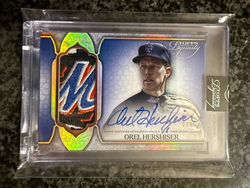 2025 Topps Dynasty Orel Hershiser Dynastic Data Auto Patch #1/1 Sick Mets Logo