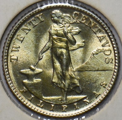 Philippines 1944 D 20 Centavos Eagle animal UNC 294951 combine shipping