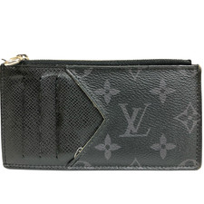 Auth Louis Vuitton Coin Case Monogram Eclipse Coin Card Holder Card Case M30271