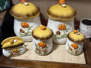 1970's Mushroom Canister Set | eBay