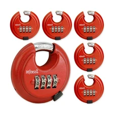 Disc Lock for Storage Unit 4 Digit Combination Lock Outdoor Padlock Weatherpr...