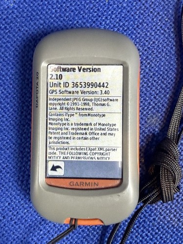 Garmin Dakota 20 dispositivo GPS portatile usato - Foto 4 di 4