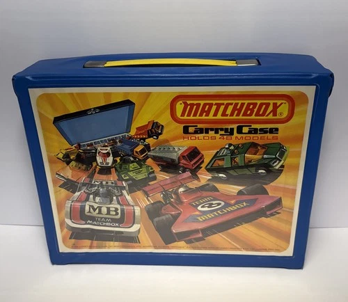 Vintage 1976 Lesney Matchbox Diecast Carry Case Holds 48 Cars