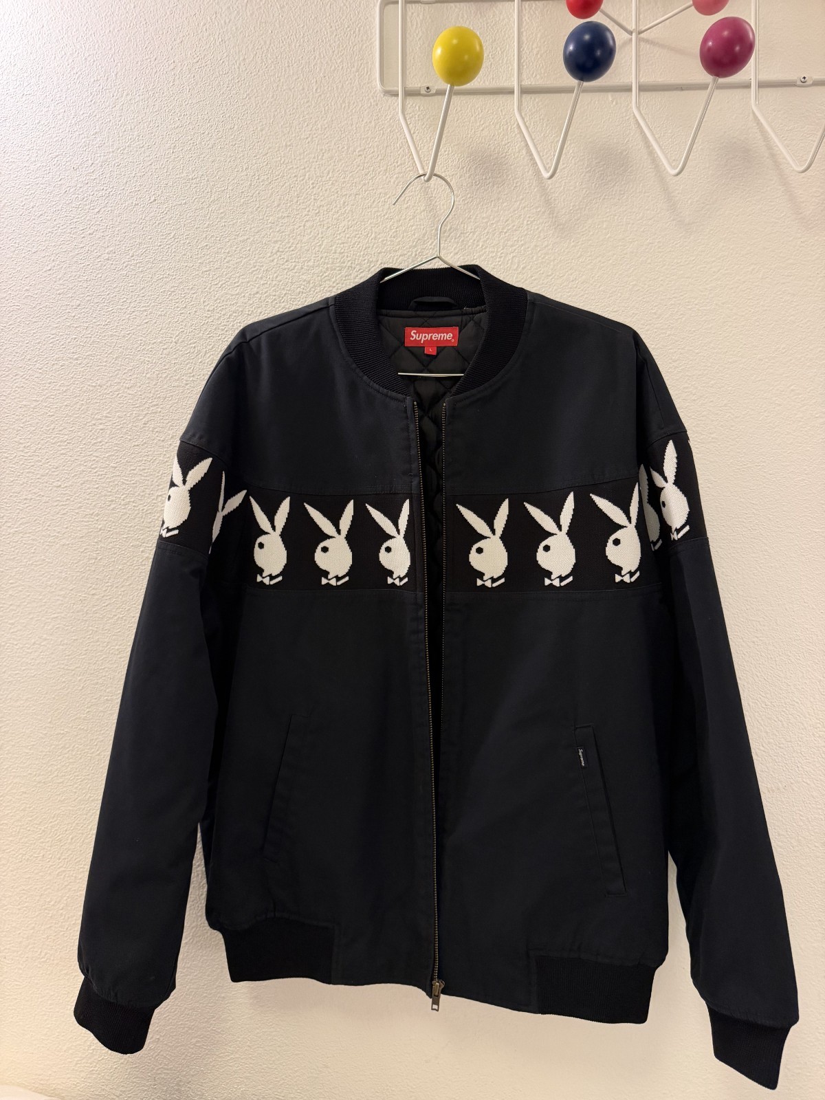 Supreme X Playboy SS19 Full Zip Jacket Size Large Quilted Lining (RARE) - second product detail image