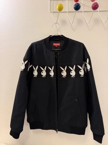 Supreme X Playboy SS19 Full Zip Jacket Size Large Quilted Lining (RARE) image 2