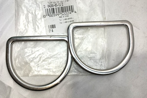 3 1/2" Weaver  Stainless Steel SS Heavy Duty Saddle Beveled D Rings (Pack Of 2)