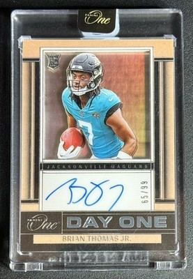 2024 Panini One #132 Brian Thomas Jr. Day One Rookie Auto RC /99