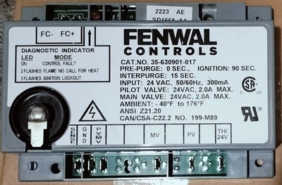 Fenwal Spark Igniter Catalog No. 35-630901-017 Automatic Ignition System