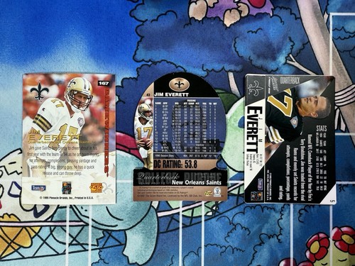 1995 Action Packed Jim Everett #5 Variety Of 3 3D Die-cut NFL Football Cards - Picture 2 of 3