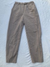 Vtg Pendleton Pants Women's 10 Tan Virgin Wool Lined Pocket Trousers