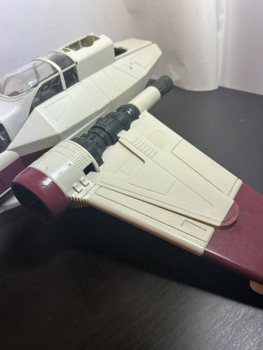 Hasbro Star Wars SAGA 2004 ROTS Clone Wars ARC-170 nave de combate INCOMPLETA - Imagen 5 de 13