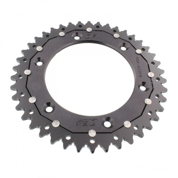 Kettenrad Alu Schwarz 42-ZäHne 520-Teilung FüR Ktm Exc 620 LC4 Competition 94-99-image