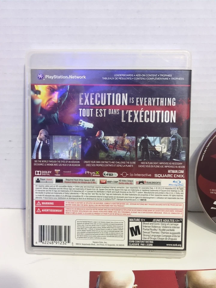Hitman Absolution Playstation 3 PS3 Complete CIB Manual Square Enix Tested Works - Image 3 of 4