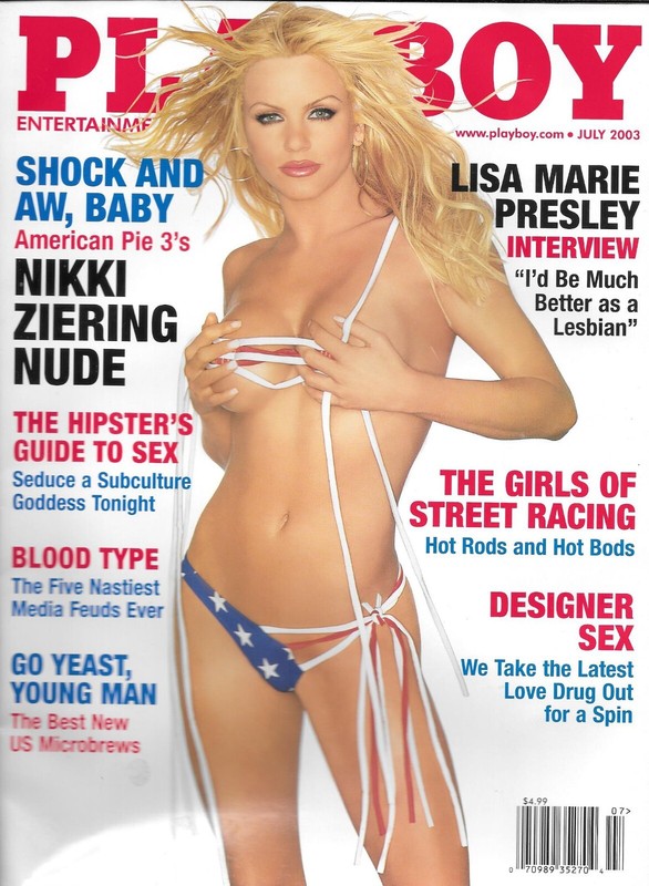 Playboy Magazine July 2003 Markéta Jánská Complete Centerfold LISA MARIE PRESLEY