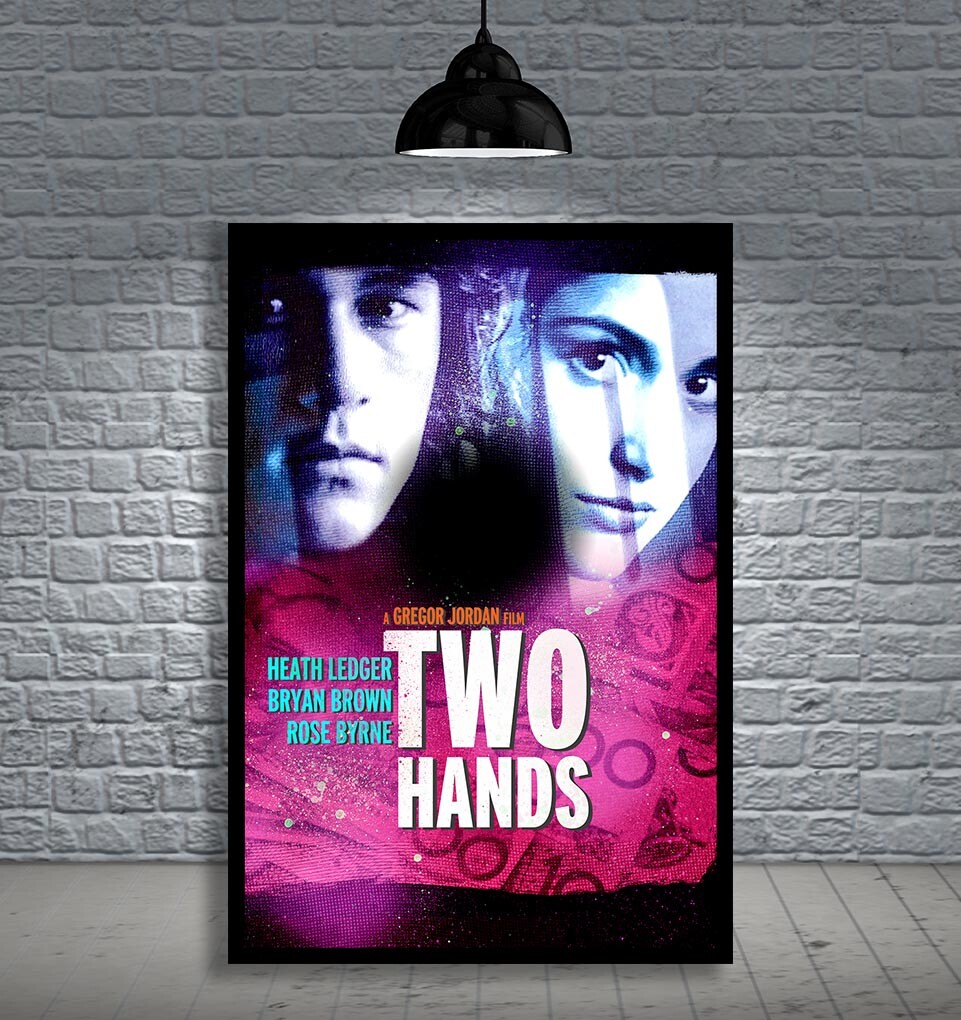 TWO HANDS (1999) HEATH LEDGDER FRAMED MOVIE POSTER PRINT CINEMA A1 & 60X40CM