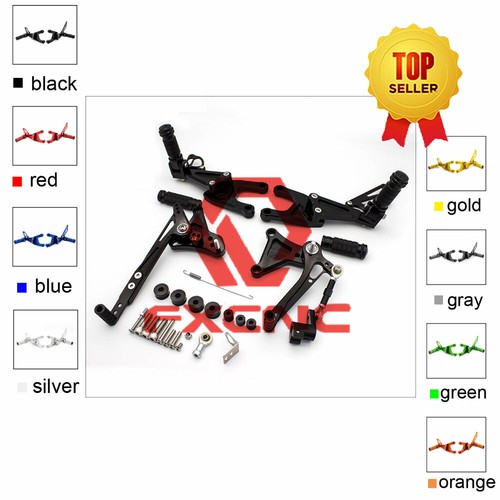 Para Benelli Racing Motocicleta Ajustable Negro Reposapiés Clavijas Pedales - Imagen 5 de 13